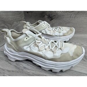 Sorel Kinetic Breakthru Tech Lace Womens Size 10.5 Running Shoes Cream Beige